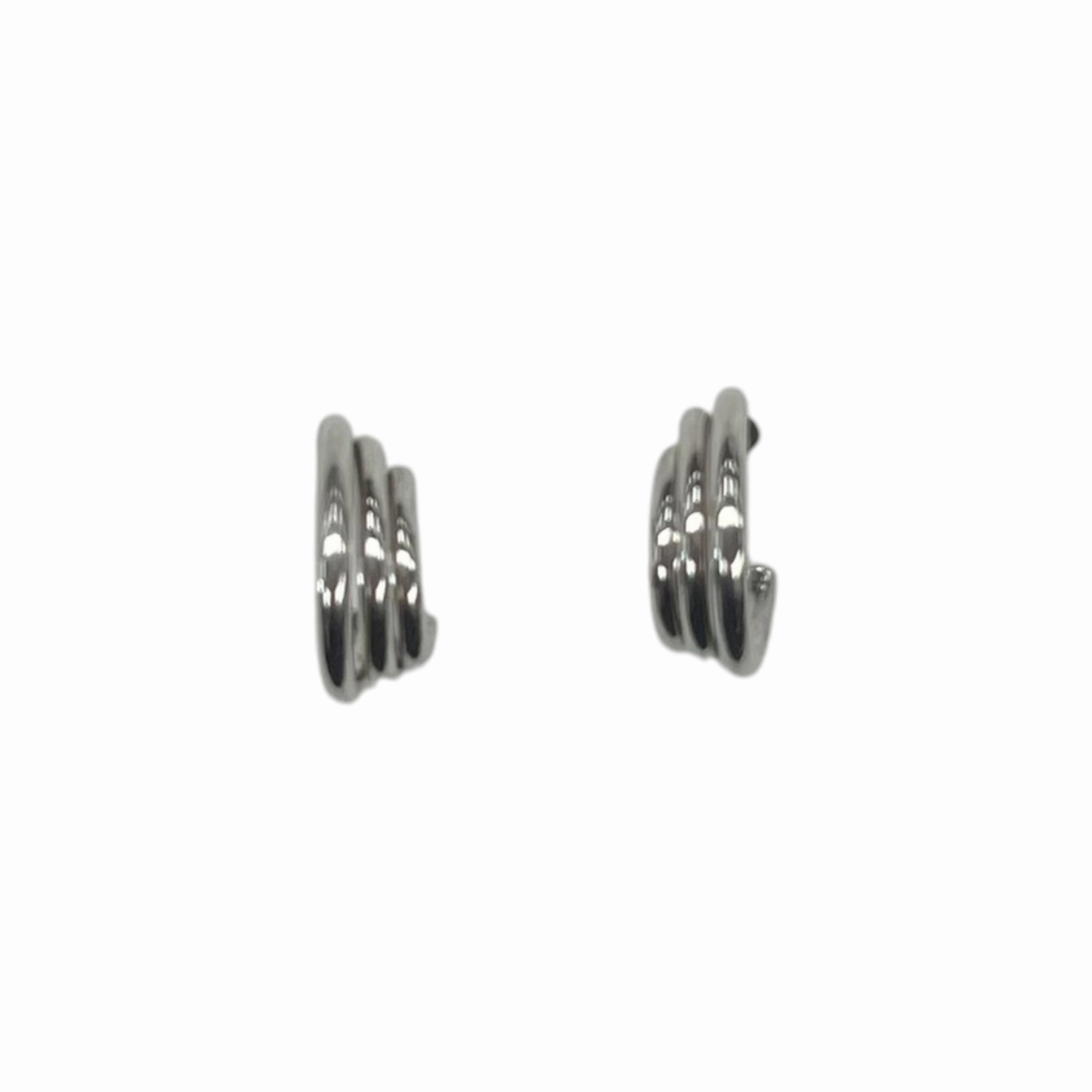 Earrings Hoop By Clothes Mentor In Silver