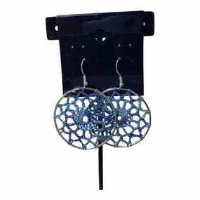 Earrings Hoop In Blue