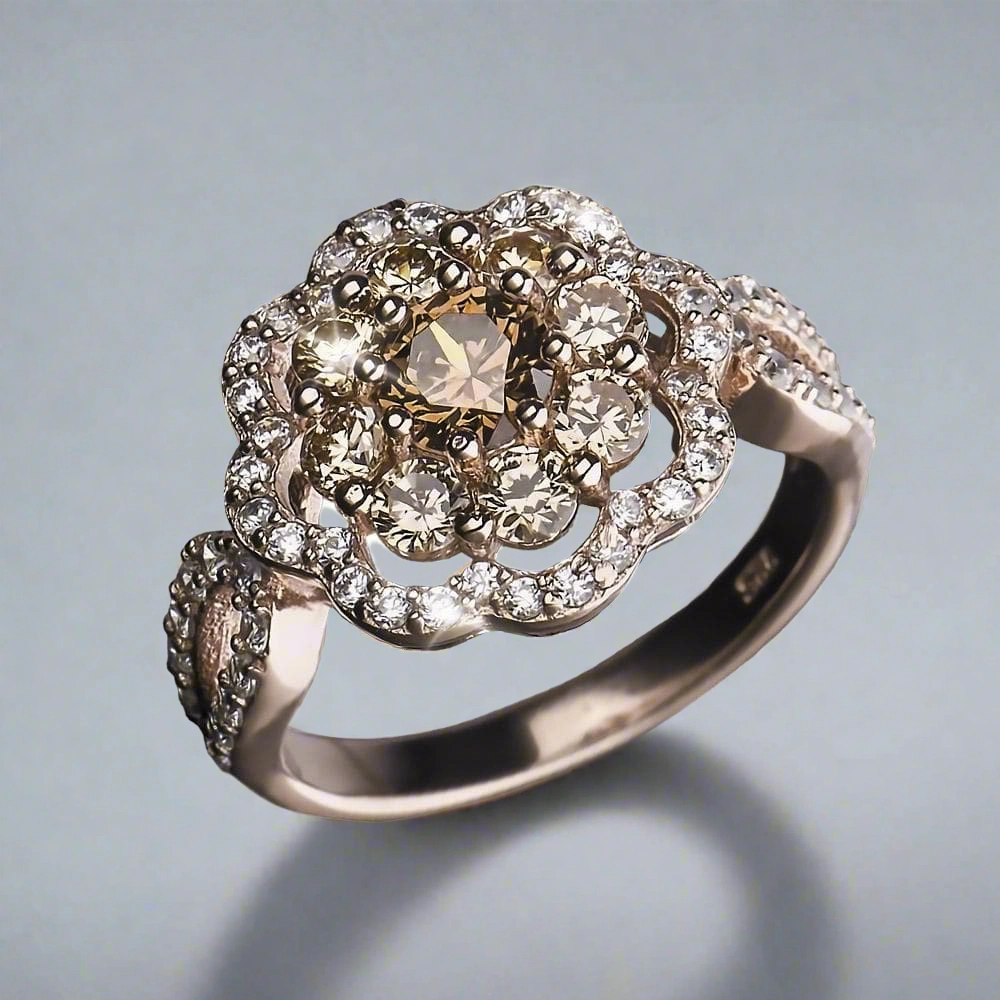 Eleganza Champagne Ring