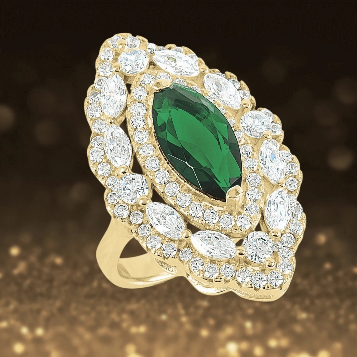 Ellis Marquis Cluster Ring