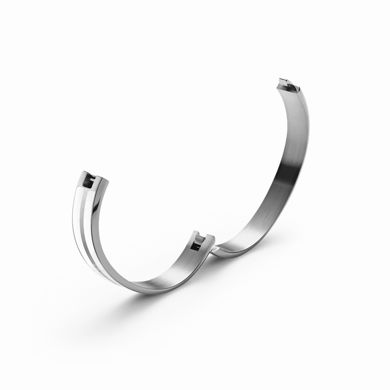 Emalie Infinite White and Silver Bracelet