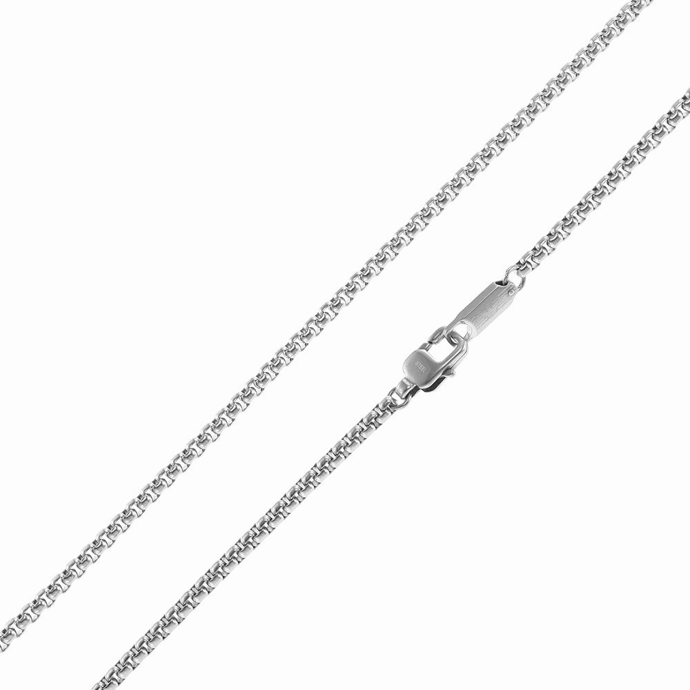 Emporio Armani Stainless Steel Black Matte Lacquer Pendant With Chain