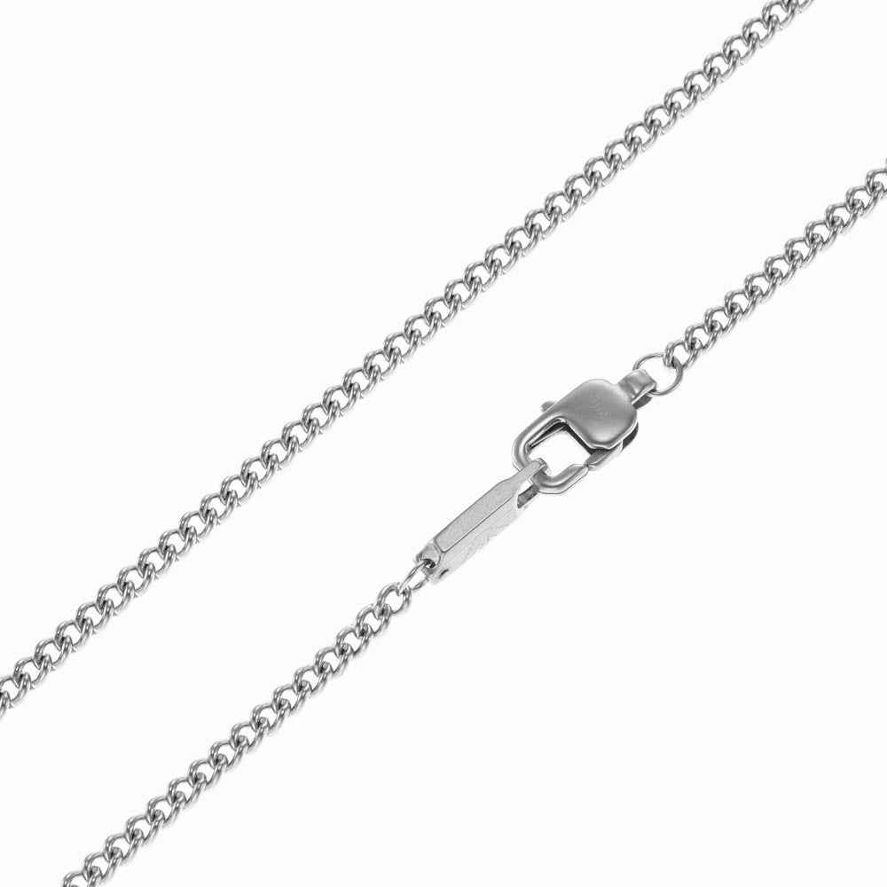Emporio Armani Stainless Steel Logo Essential Pendant With Chain