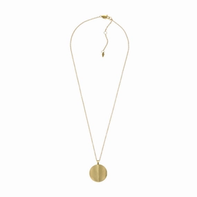 Fossil Yellow Gold Plated Stainless Steel  Harlow Pendant with Chain