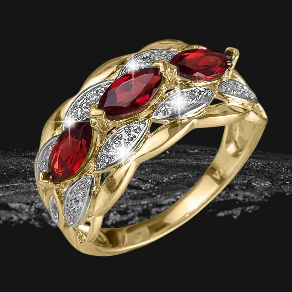Garbo Garnet Ring