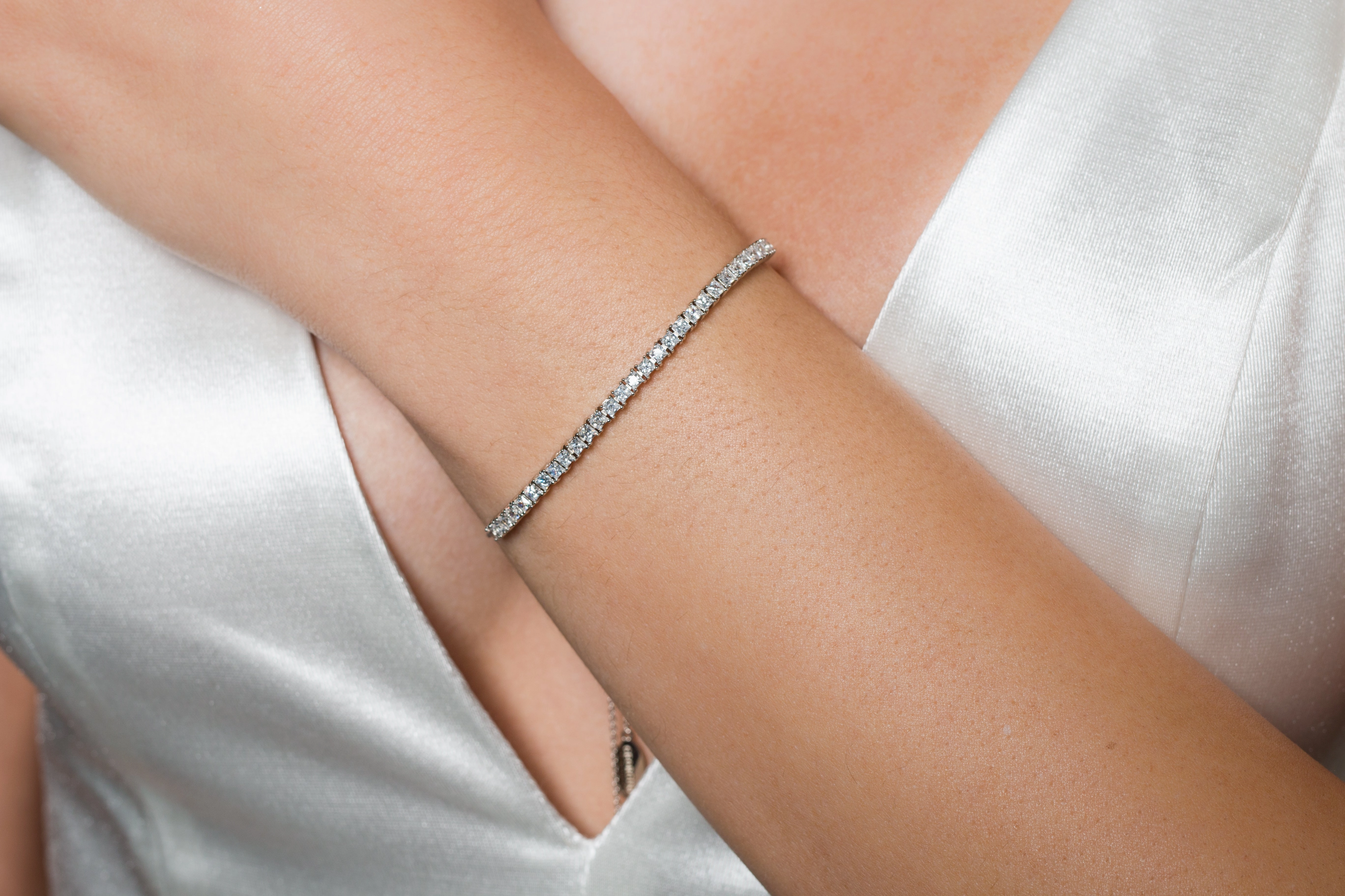 GEORGINI ICONIC BRIDAL VERA 2MM BRACELET SILVER