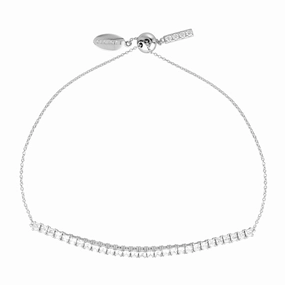 GEORGINI ICONIC BRIDAL VERA 2MM BRACELET SILVER