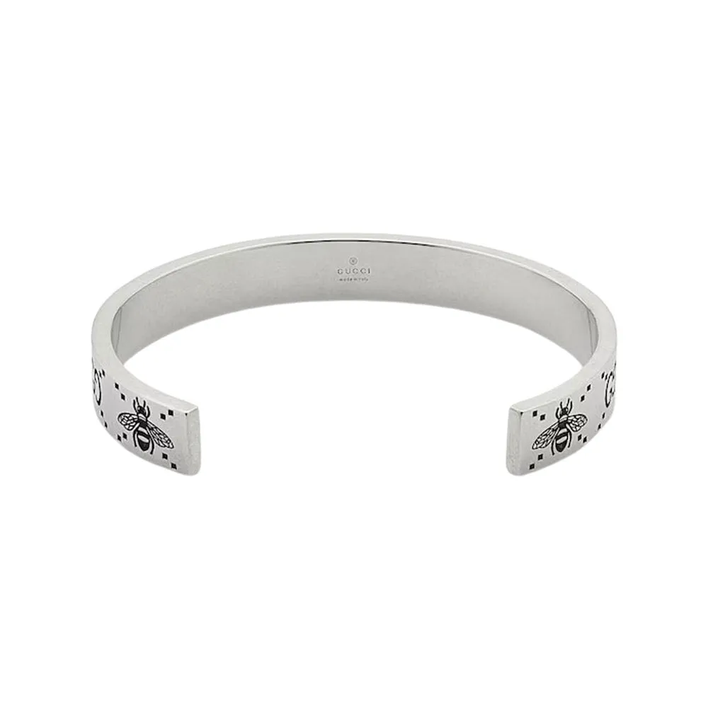 GG & Bee Engraved Cuff