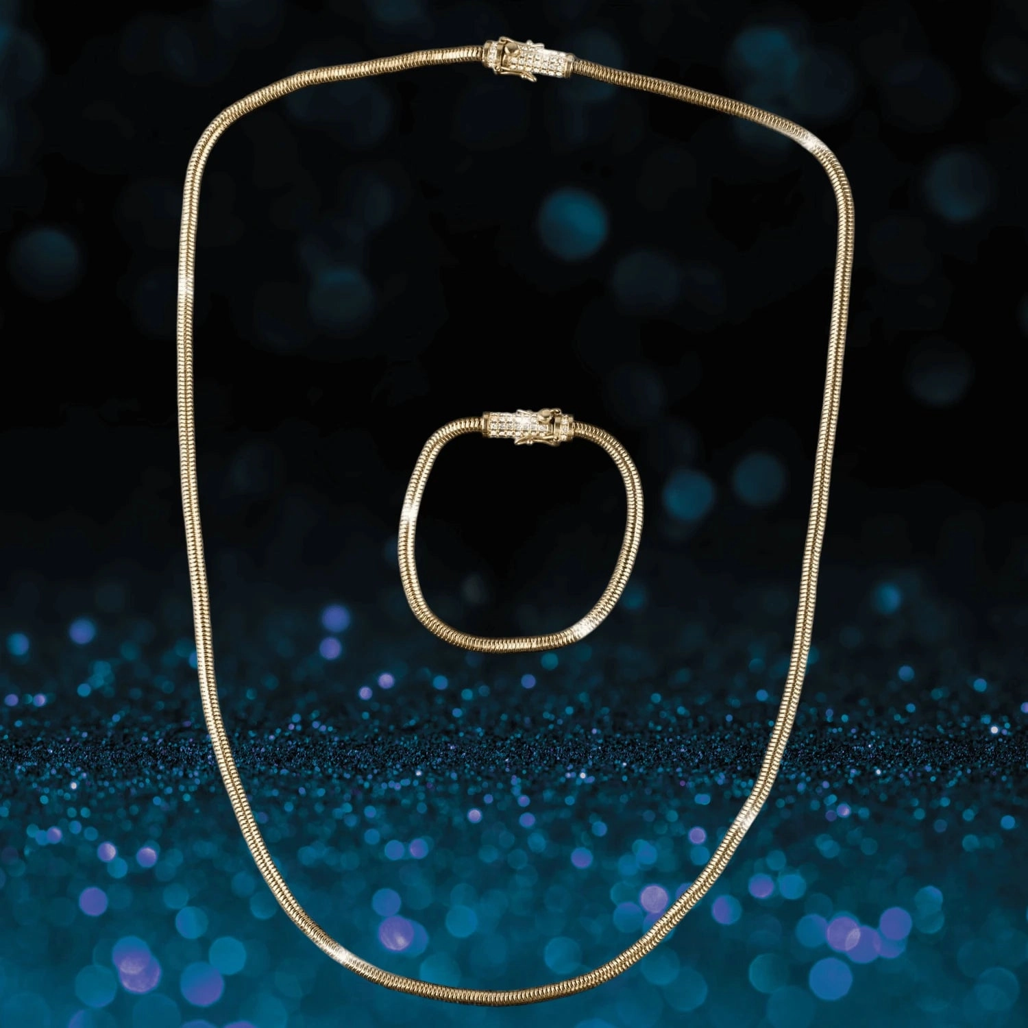 Golden Snake Chain Collection