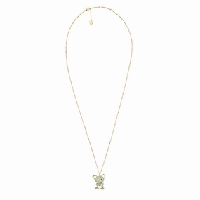 Guess Gold-Plated Stainless-Steel Teddy Bear Pendant On 30" Chain