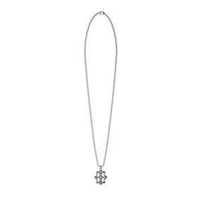 Guess Men's Jewellery Stainless Steel 4G Rebel Charm Pendant On 26" Chain