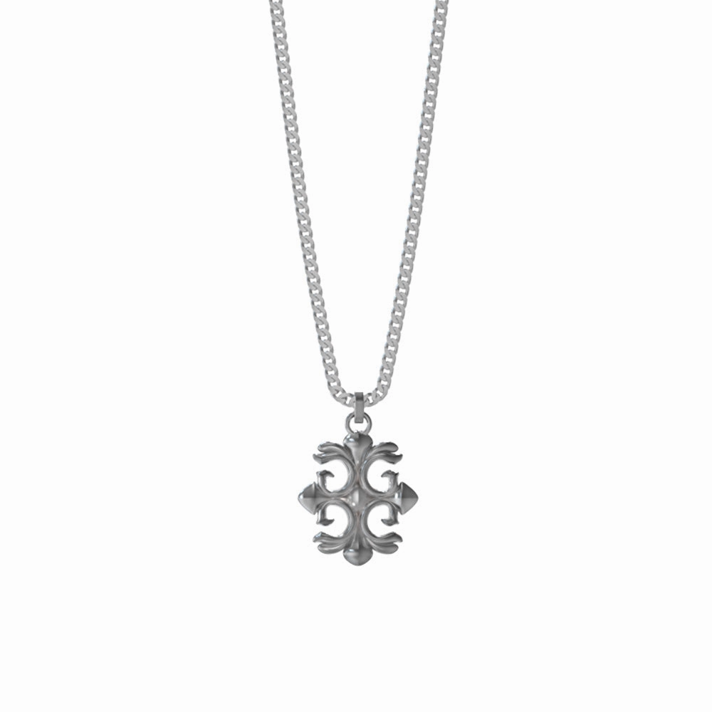 Guess Men's Jewellery Stainless Steel 4G Rebel Charm Pendant On 26" Chain