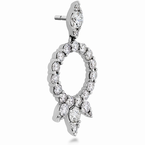 Hearts On Fire Aerial Circle Diamond Drop Earrings