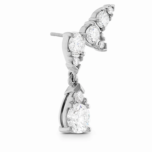 Hearts On Fire Aerial Diamond Drop Ear Vine Earrings
