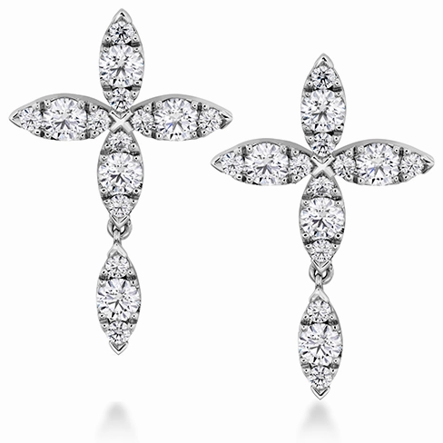 Hearts On Fire Aerial Petal Drop Diamond Earrings