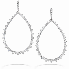 Hearts On Fire Aerial Pointed Teardrop Diamond Earrings