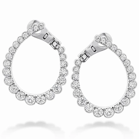 Hearts On Fire Aerial Regal Diamond Hoop Earrings