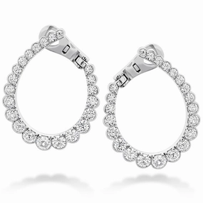 Hearts On Fire Aerial Regal Hoop Diamond Earrings