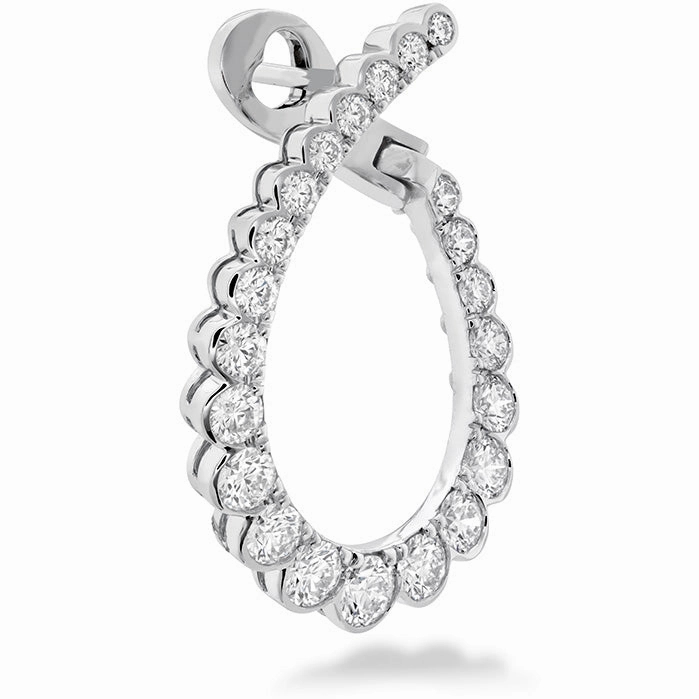 Hearts On Fire Aerial Regal Hoop Diamond Earrings