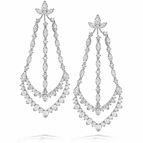 Hearts On Fire Aerial Triple Diamond Chandelier Earrings