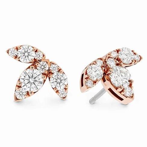 Hearts On Fire Aerial Triple Diamond Stud Earrings