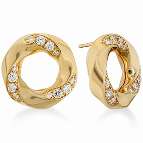 Hearts On Fire Atlantico Circle Diamond Earrings