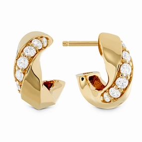 Hearts On Fire Atlantico Wave Diamond Hoops