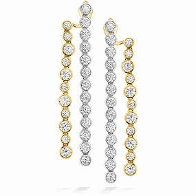 Hearts On Fire Bezel Line Diamond Earrings