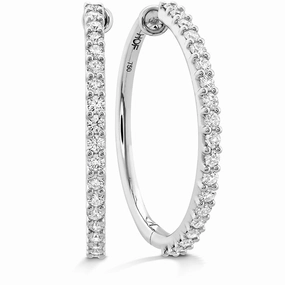 Hearts On Fire Classic Hoop Large Diamond Earrings