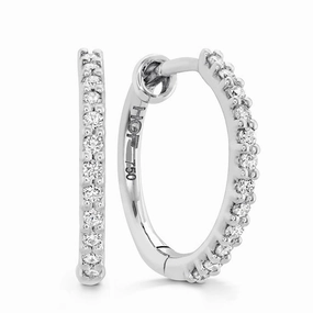 Hearts On Fire Classic Hoop Small Diamond Earrings