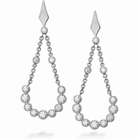 Hearts On Fire Copley Bezel Diamond Drop Earrings