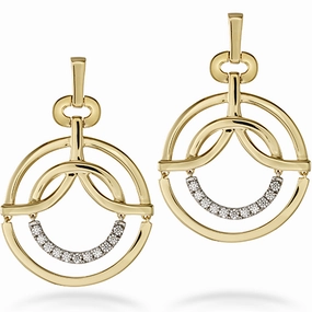 Hearts On Fire Copley Single Circle Diamond Earrings