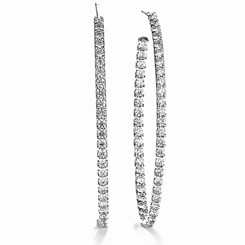 Hearts On Fire Hoopla Oval Hoop Earrings