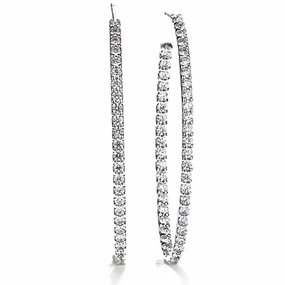 Hearts On Fire Hoopla Oval Hoop Earrings