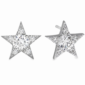 Hearts On Fire Illa Cluster Stud Diamond Earrings