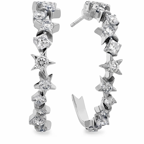 Hearts On Fire Illa Constellation Hoop Diamond Earrings