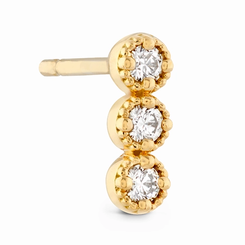 Hearts On Fire Liliana Milgrain Diamond Bar Earrings