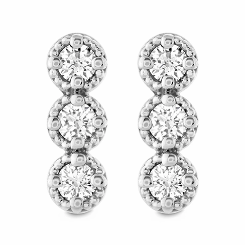 Hearts On Fire Liliana Milgrain Diamond Bar Earrings