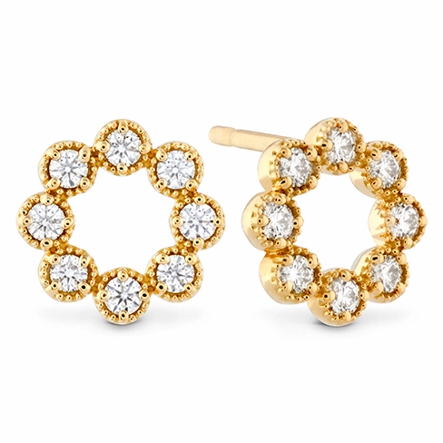 Hearts On Fire Liliana Milgrain Diamond Circle Earrings