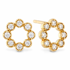 Hearts On Fire Liliana Milgrain Diamond Circle Earrings