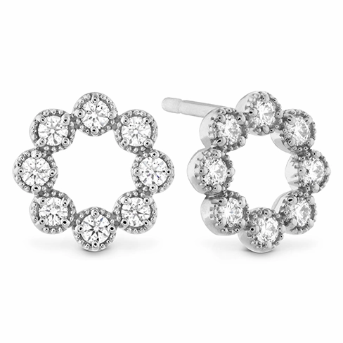 Hearts On Fire Liliana Milgrain Diamond Circle Earrings