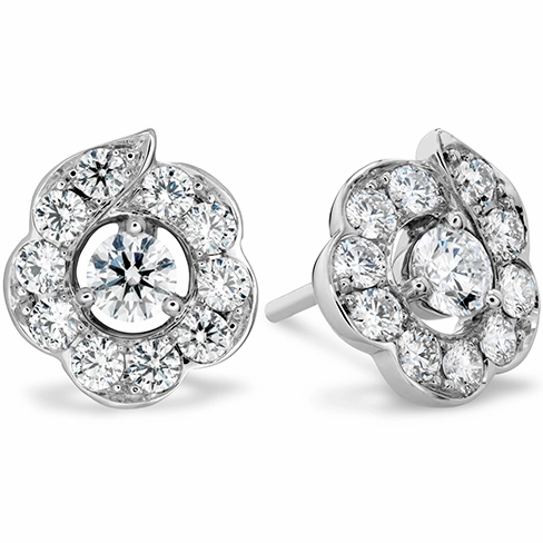 Hearts On Fire Lorelei Bloom Stud Diamond Earrings