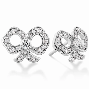 Hearts On Fire Lorelei Diamond Bow Stud Earrings