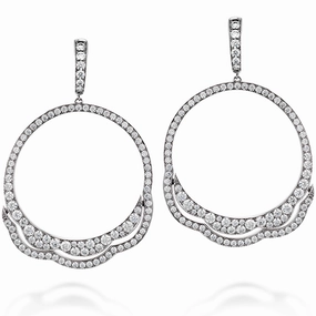Hearts On Fire Lorelei Diamond Circle Earrings