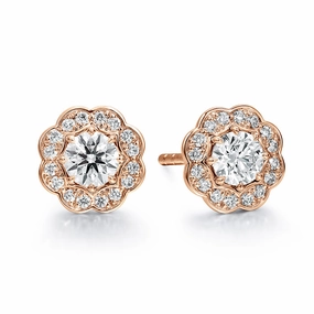 Hearts On Fire Lorelei Halo Stud Diamond Earrings