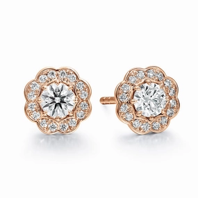 Hearts On Fire Lorelei Halo Stud Diamond Earrings