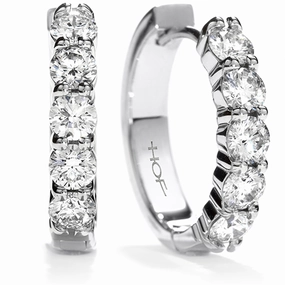 Hearts On Fire Mini Hoop Diamond Earrings