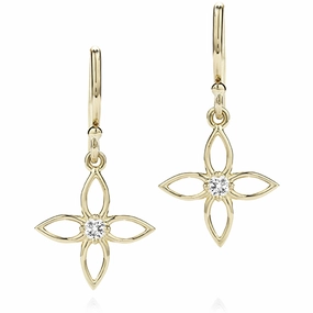Hearts On Fire Potpourri Four Leaf Drop Diamond Earrings
