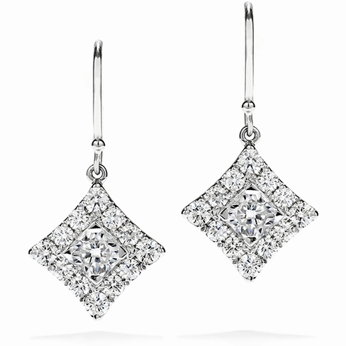 Hearts On Fire Sweet Dream Halo Diamond Earrings