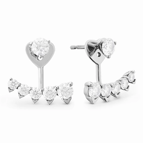 Hearts On Fire Trend Pointed Earring Jackets